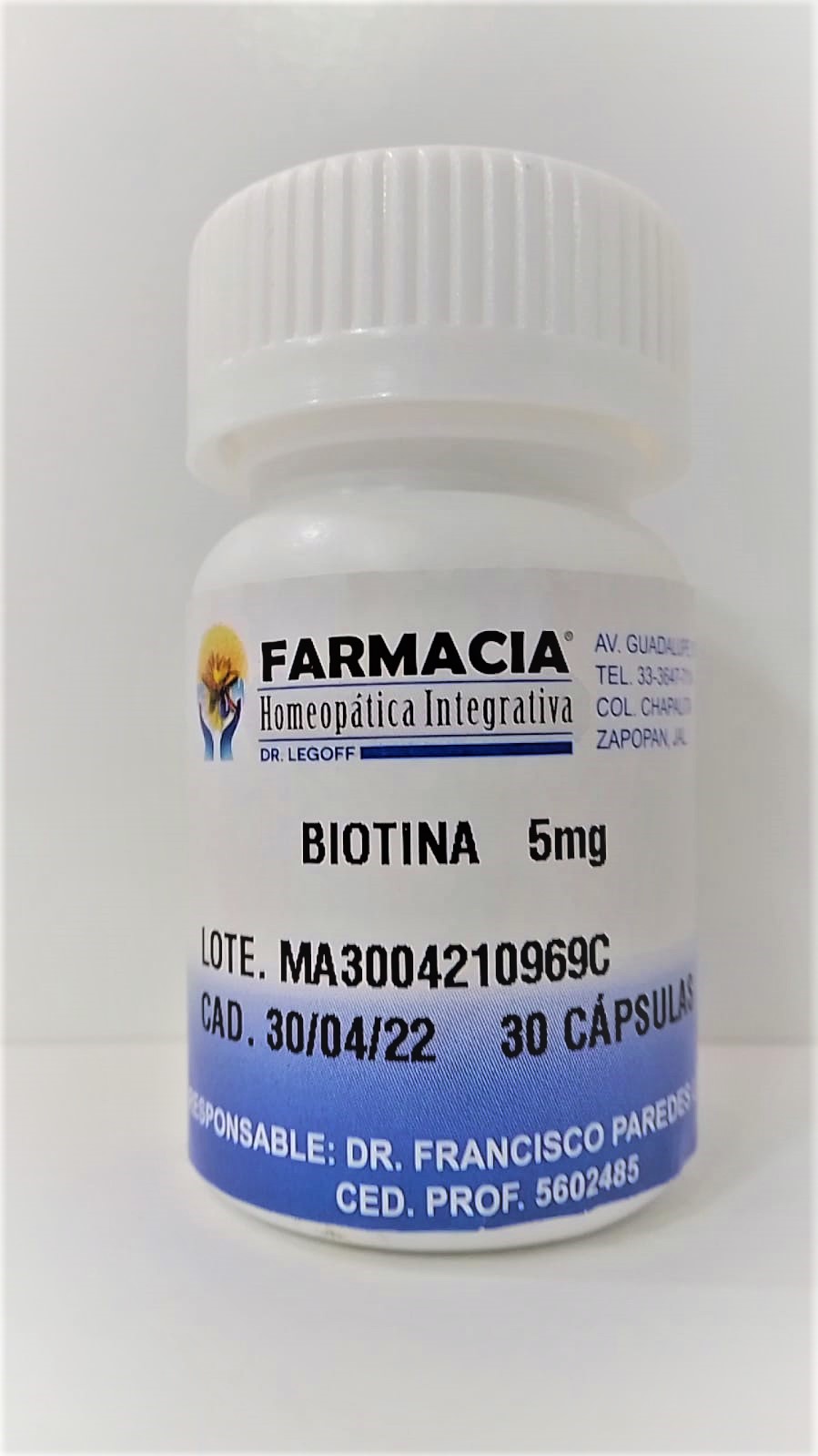 BIOTINA 5MG - Haga un click en la imagen para cerrar